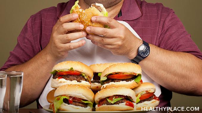 Co je porucha příjmu potravy? Na HealthPlace se dozvíte více o příčinách, ošetřeních, zotavení se z nutkavého přejídání aka porucha příjmu potravy.