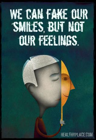 Citace o stigmatu duševního zdraví - Můžeme předstírat naše úsměvy, ale ne naše pocityMůžeme předstírat naše úsměvy, ale ne naše pocity.