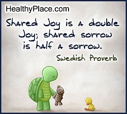 Sdílená radost, Sdílený smutek