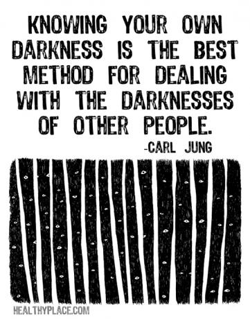 Citát o duševním zdraví - Znalost vlastní temnoty je nejlepší metodou pro řešení temnoty ostatních lidí.