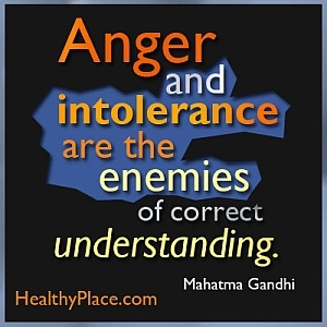 Stigma citát Mahatmy Gándhího - Hněv a nesnášenlivost jsou nepřátelé správného porozumění.