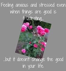Je frustrující, když se cítíme stresovaní a úzkostní, i když jsou věci dobré. Naučte se, jak se vypořádat se stresem a úzkostí v dobrých časech. Přečtěte si tyto čtyři tipy.