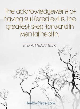 Citace duševních chorob - Poznání utrpení zla je největším krokem vpřed v duševním zdraví.