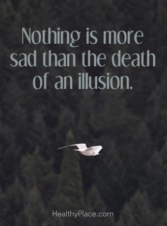 Citace deprese - Nic není smutnější než smrt iluze.