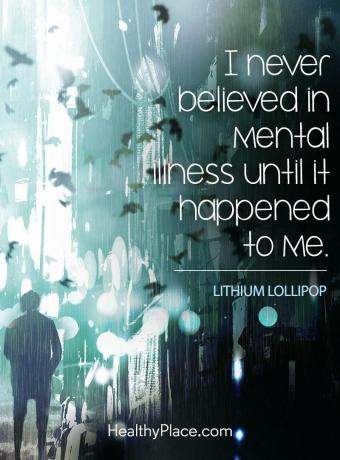 Citace o stigmatu duševního zdraví - nikdy jsem nevěřil v duševní nemoc, dokud se mi to nestalo.