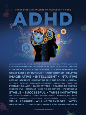 Plakáty pro zvýšení sebevědomí pro děti, doplnění a dospívající s ADHD
